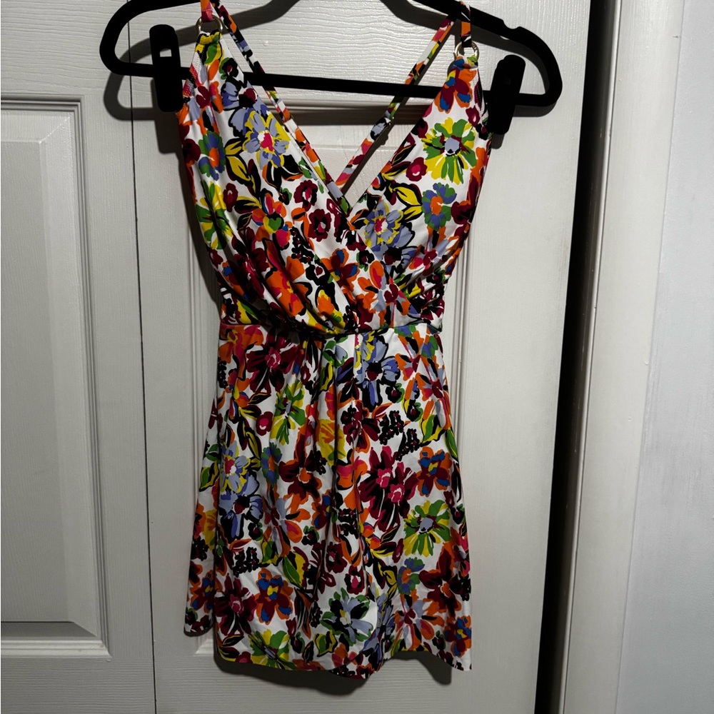 Clearance 2 for $25 💐 NWT! Anne Cole Multicolor Floral Skirted  Swimsuit ☀️